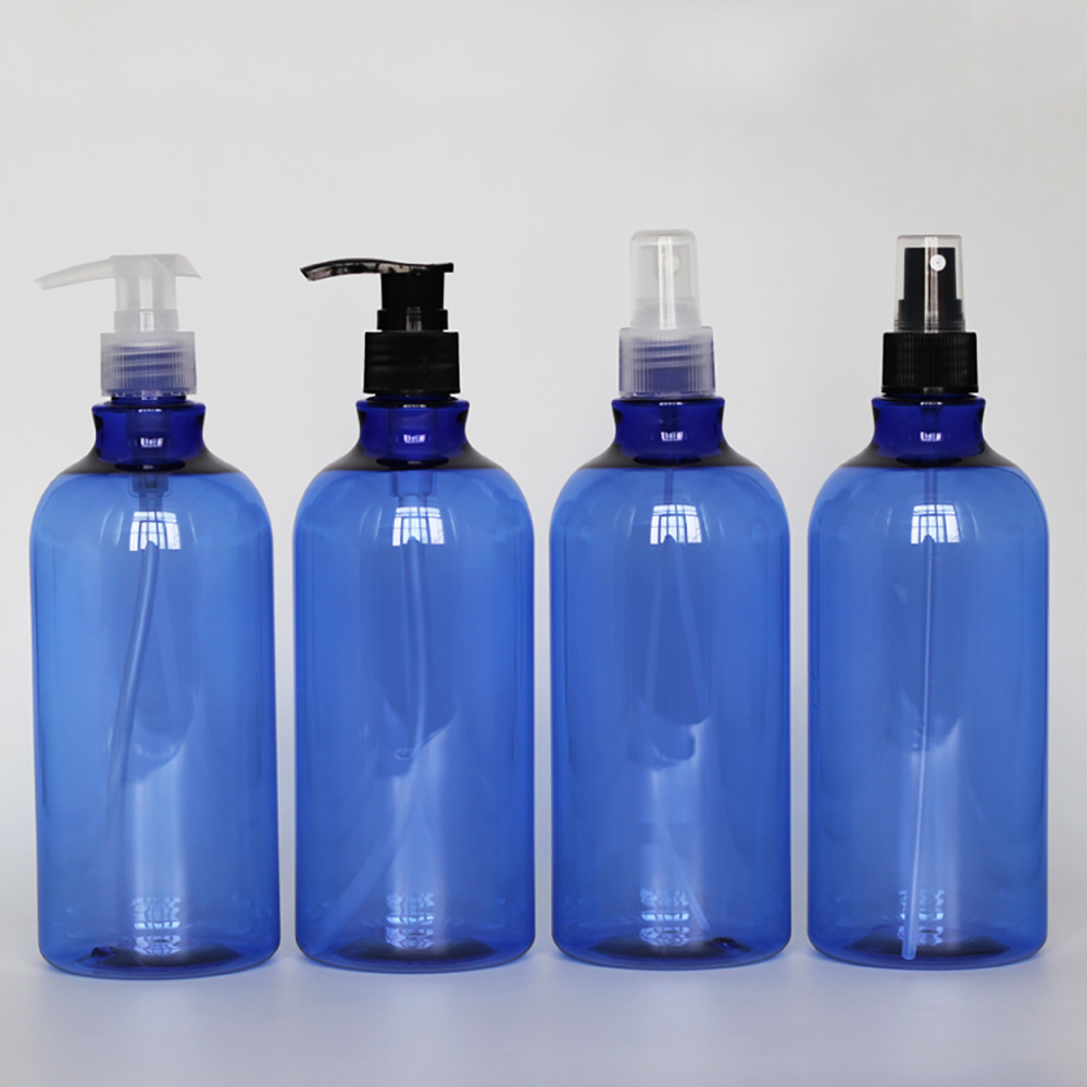 Blue Oval PET36 Lotion/Spray/Screw Cap Bottle, 500ml Cosmetic Package