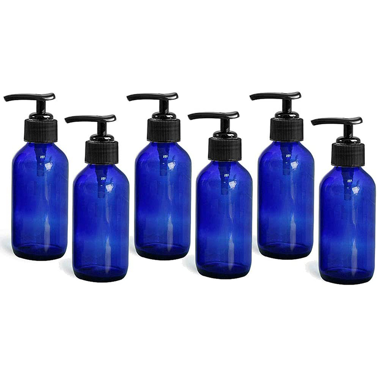 Blue Tincture Bottles Glass Liquid Container Pipette Bottle Manufacturer