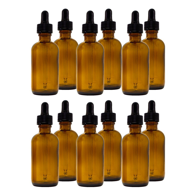 Blue Tincture Bottles Glass Liquid Container Pipette Bottle Manufacturer