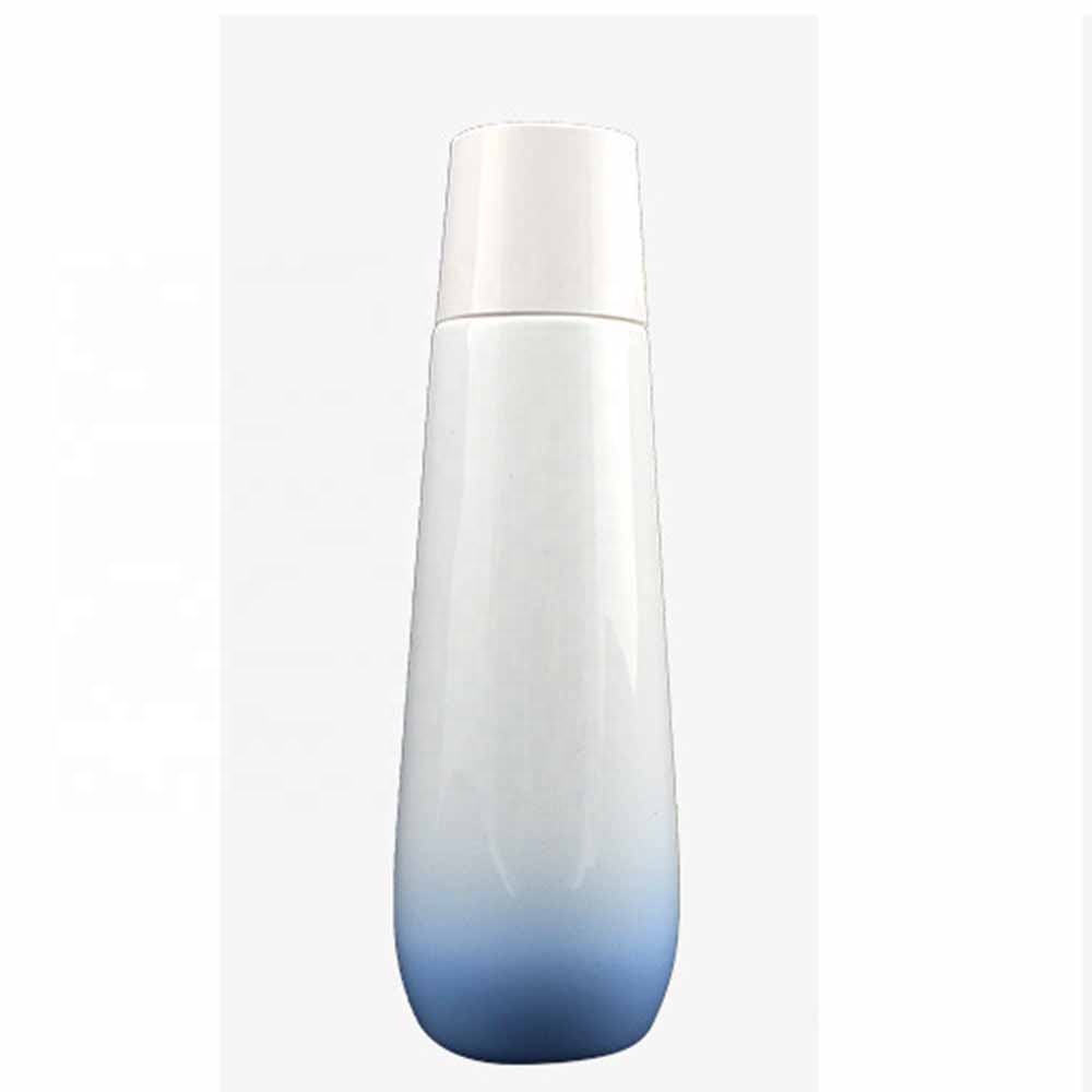Blue and white cosmetic bottle combination 40 110 120ml 50g milk bottle set glass bottle
