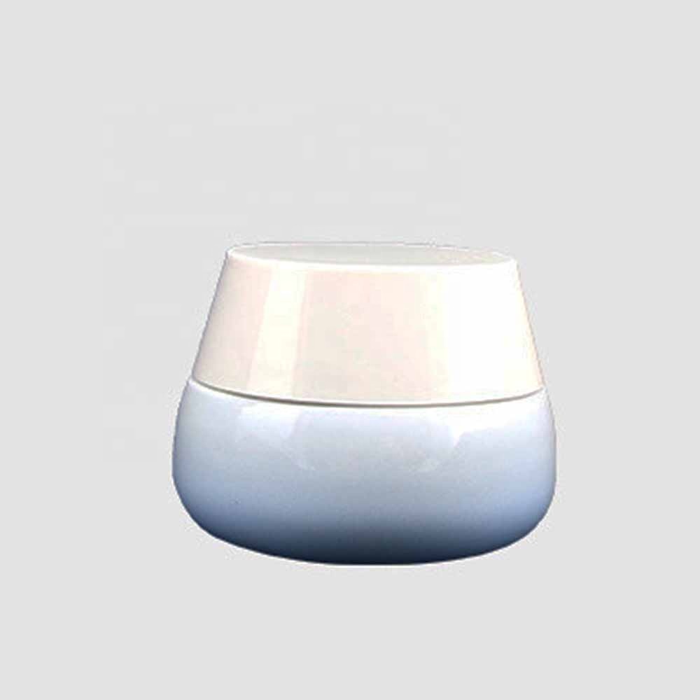 Blue and white cosmetic bottle combination 40 110 120ml 50g milk bottle set glass bottle