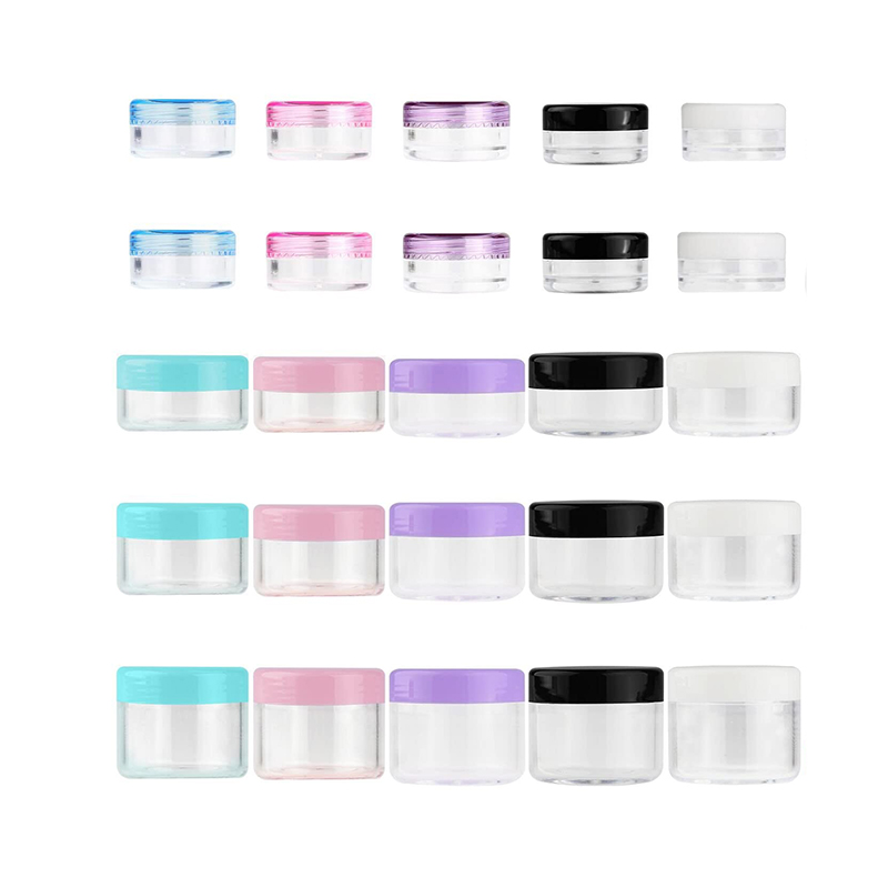 Body Butter Cosmetic Cream Containers Acrylic Powder Jar 10g 20g 50g with Lid