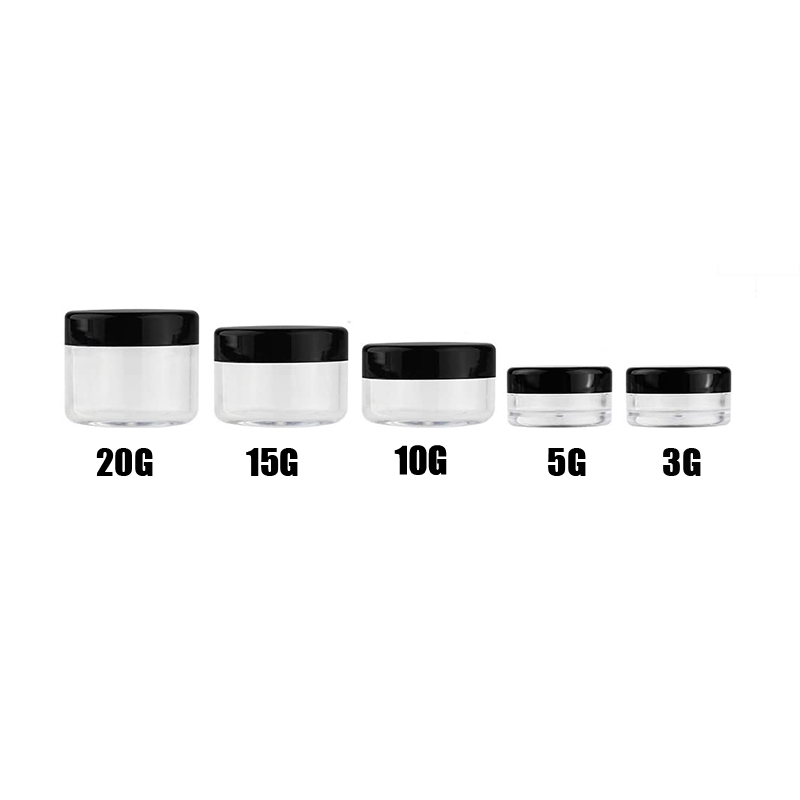 Body Butter Cosmetic Cream Containers Acrylic Powder Jar 10g 20g 50g with Lid