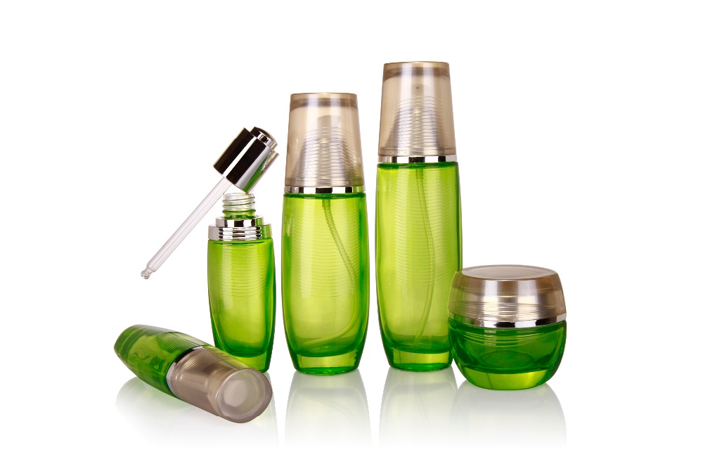 Body Cream Jar and Lotion Bottles Cosmetic Glass Bottle Set 100ml 50ml 30ml 30g