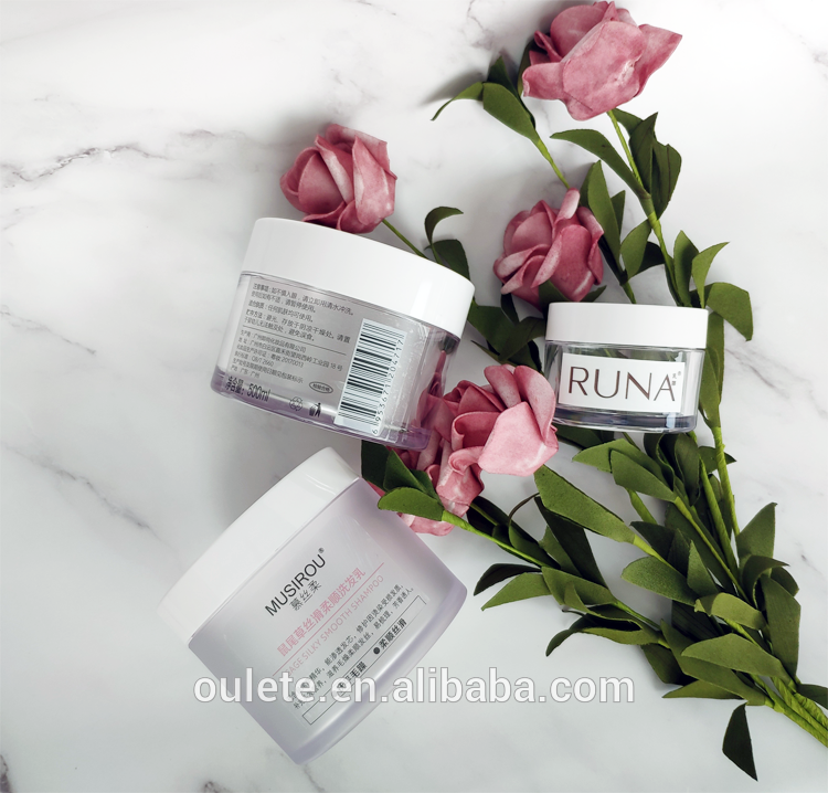 Body Lip Scrub PET Frosted Cosmetics Jar 1oz 1.7oz 3oz 5oz 6oz 8oz Cosmetic Empty Cream Packaging with Shiny Rose Gold Cap