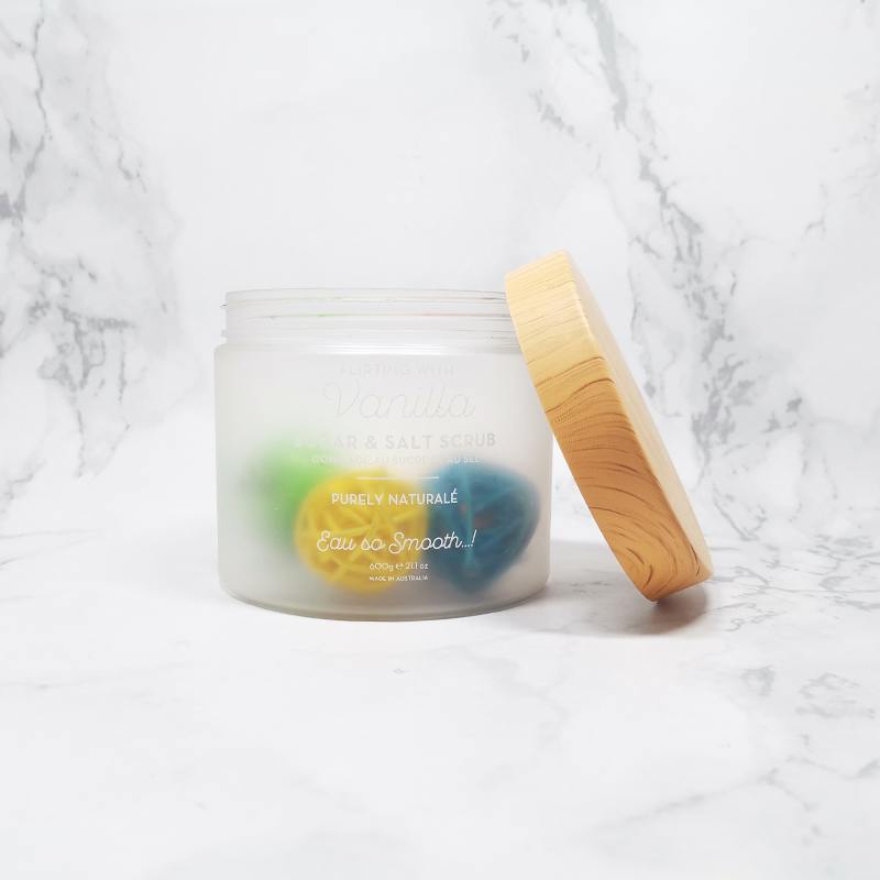 Body butter cream container wood printing lid frosted cosmetic jars plastic 200ml