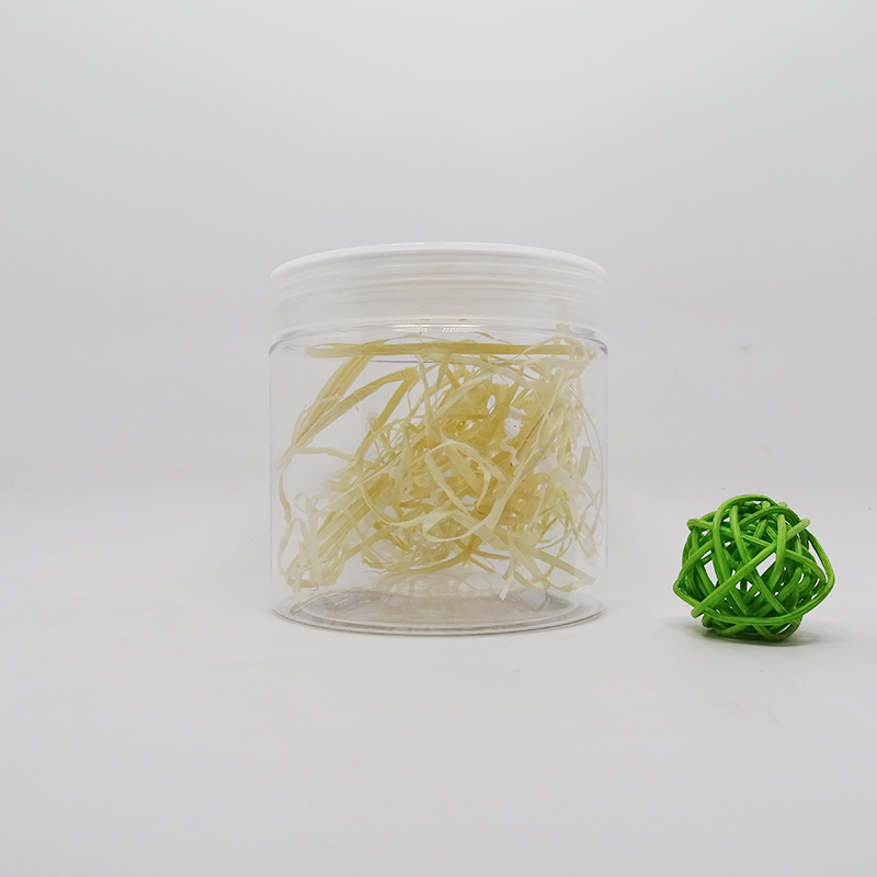 Body scrub container transparent 8oz plastic jars with lids wholesale