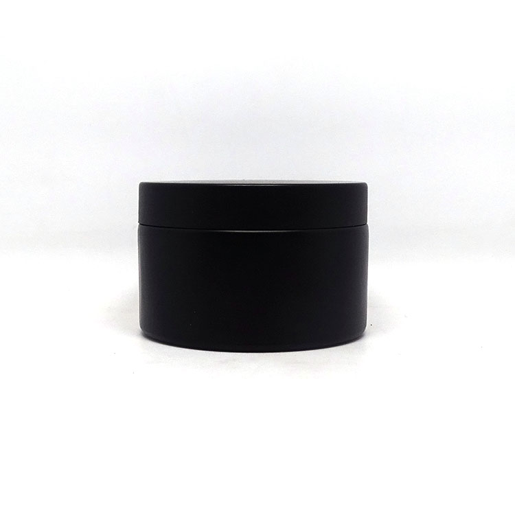 Body skin butter packaging black frosted tarro cosmeticos 200 ml