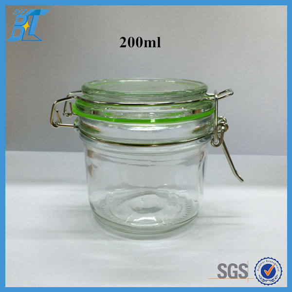 Bolite straight side 200ml 8oz glass fermentation jar for food wholesale