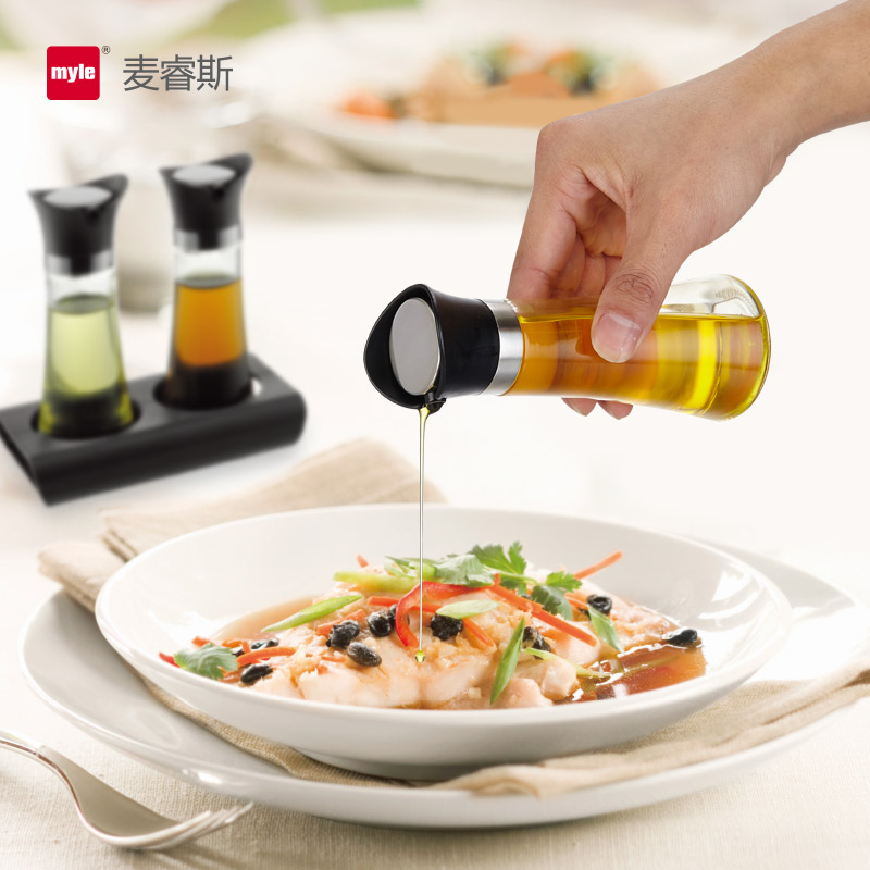 Borosilicate Corrosion-Resistant Glass Oil Bottle Creative Leak Proof Bottle Kitchen Supplies Oil Bottle Can Be Customized