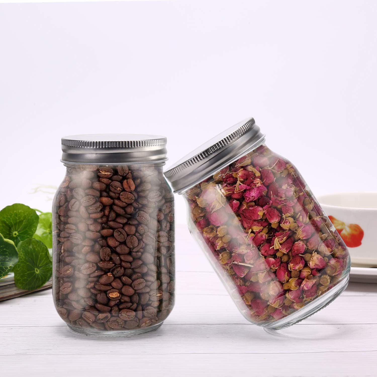 Borosilicate Glass Food Storage Jar Airtight Container Glass Food Honey Cookie Storage Jar Glas Jar with Lids