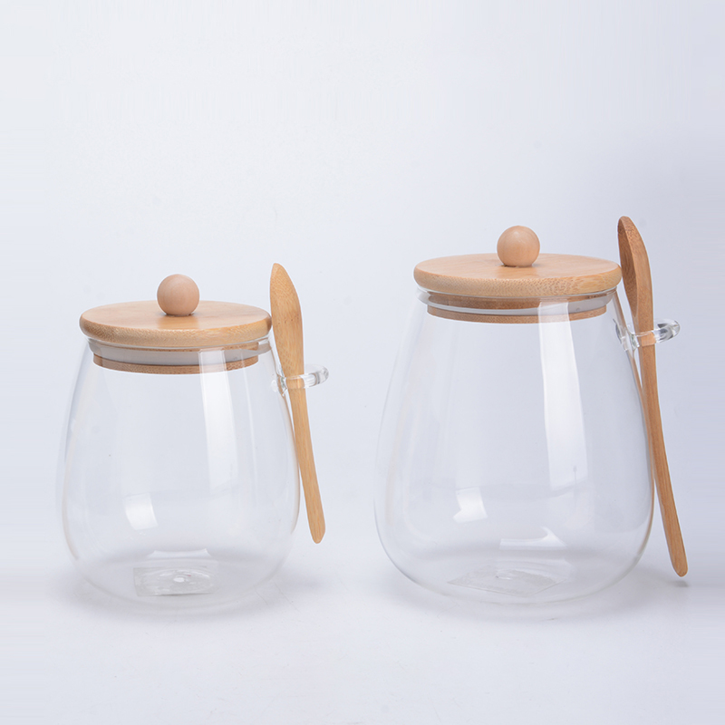 Borosilicate Glass Storage Jars Canister Set with Airtight Locking Clamp Lids