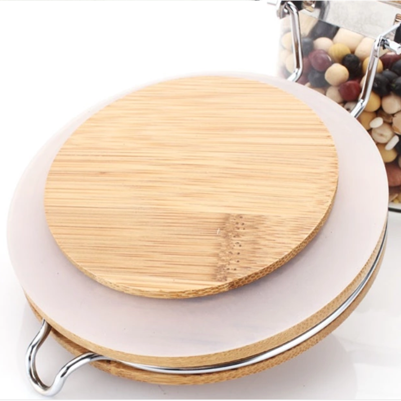 Borosilicate Glass Storage Jars with Airtight Lids with Clamp LidsCoffee,Loose Tea,Sealed Container