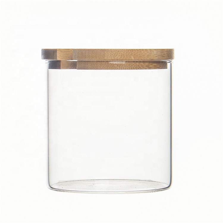 Borosilicate Moisture-proof Glass Sealed Jar Transparent Glass Storage Jar for Tea Nuts Cereal