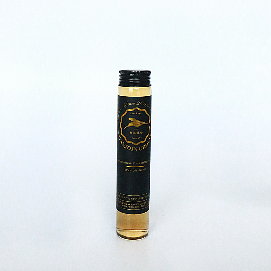 Borosilicate Shot Juice Bottle Mini Glass Bottle for Drinking with Screw Lid