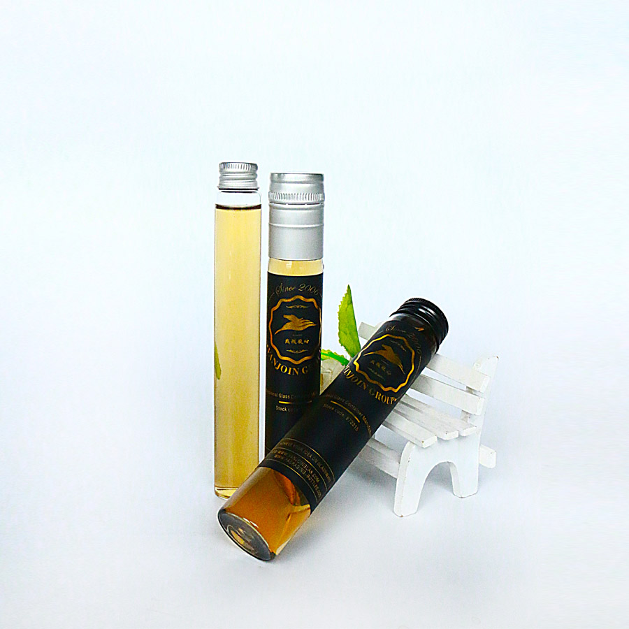 Borosilicate Shot Juice Bottle Mini Glass Bottle for Drinking with Screw Lid