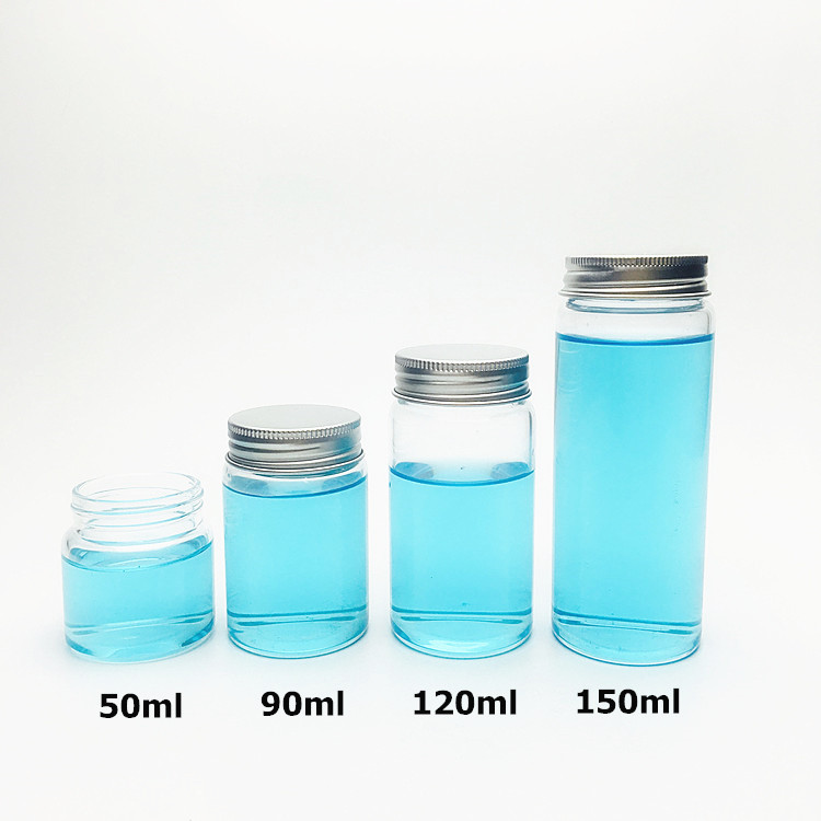 Borosilicate glass test tube bottle for candy saffron honey with aluminum lid