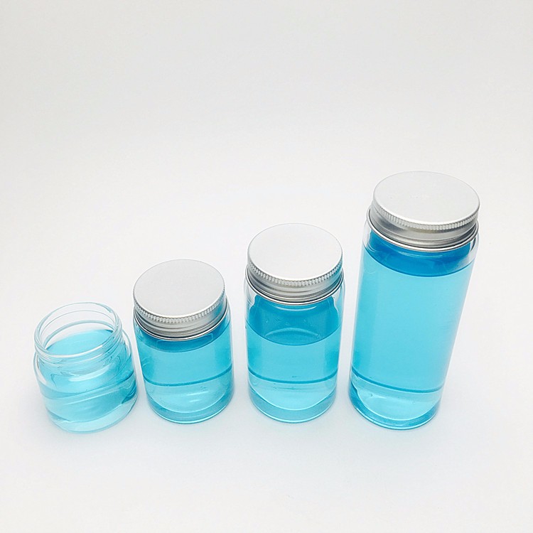 Borosilicate glass test tube bottle for candy saffron honey with aluminum lid