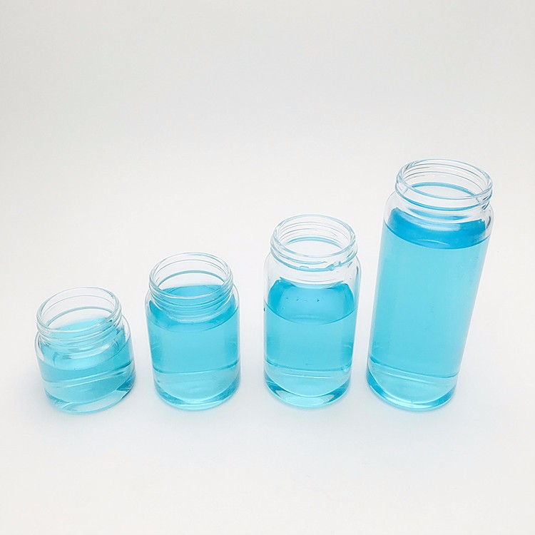 Borosilicate glass test tube bottle for candy saffron honey with aluminum lid