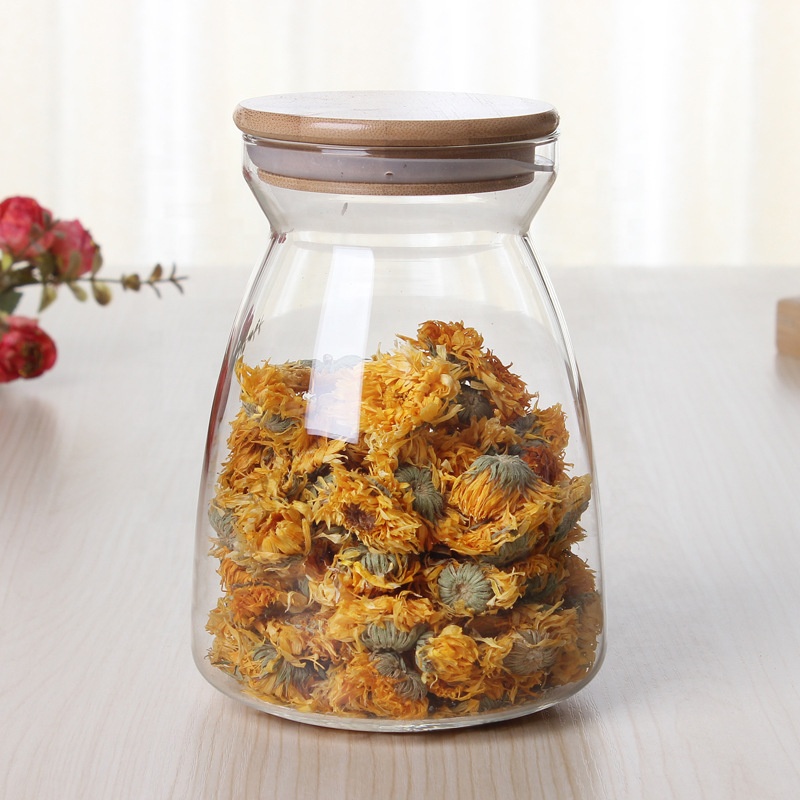 Borosilicate wide mouth huge glass jar, kitchen storage food containers