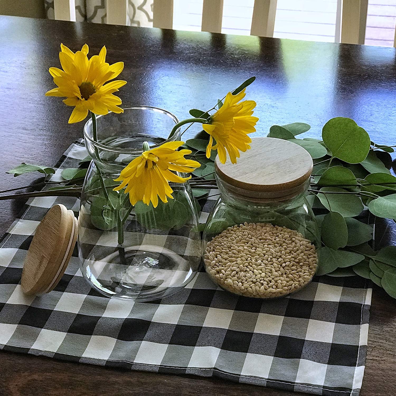 Borosilicate wide mouth huge glass jar, kitchen storage food containers