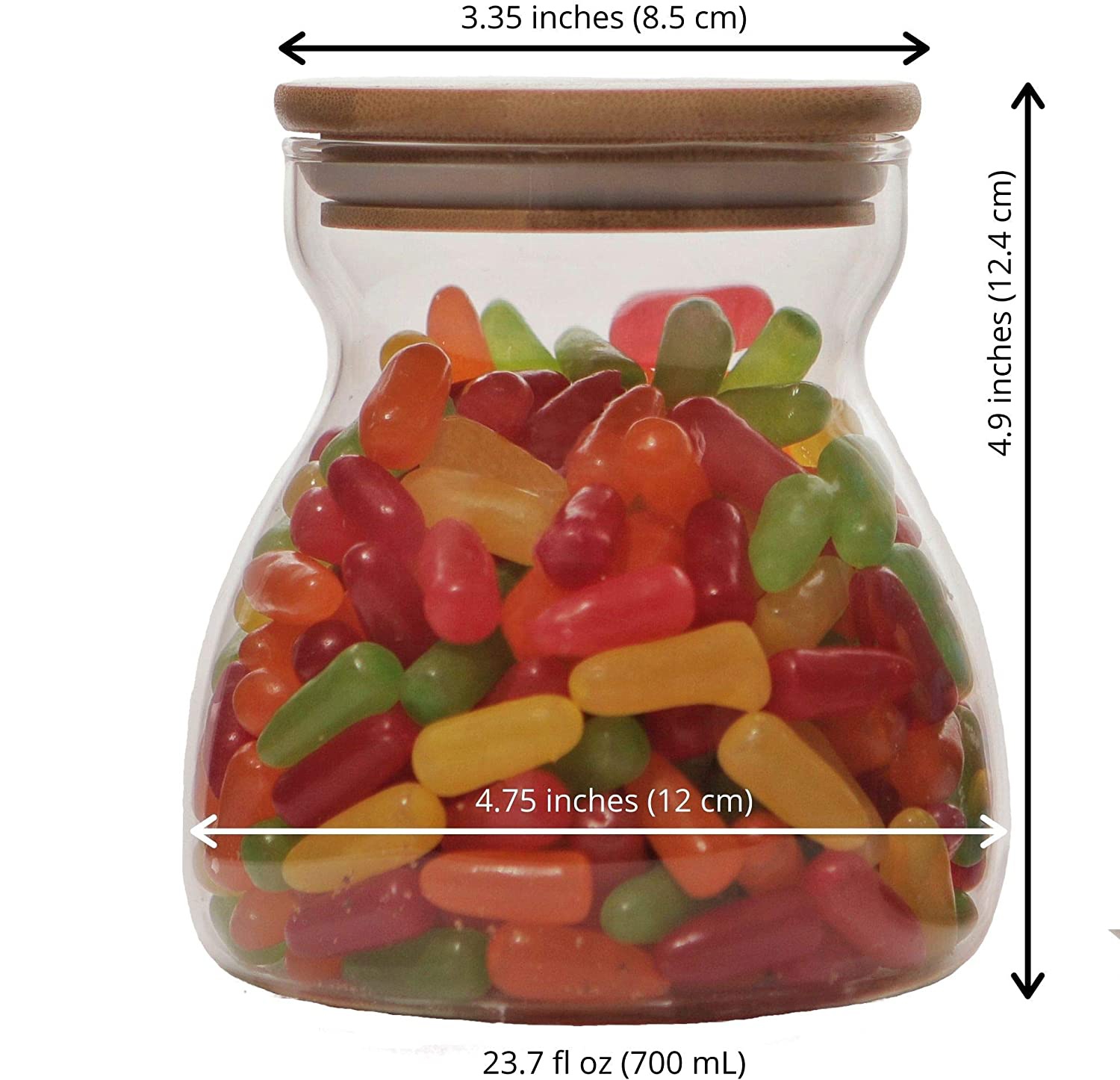 Borosilicate wide mouth huge glass jar, kitchen storage food containers
