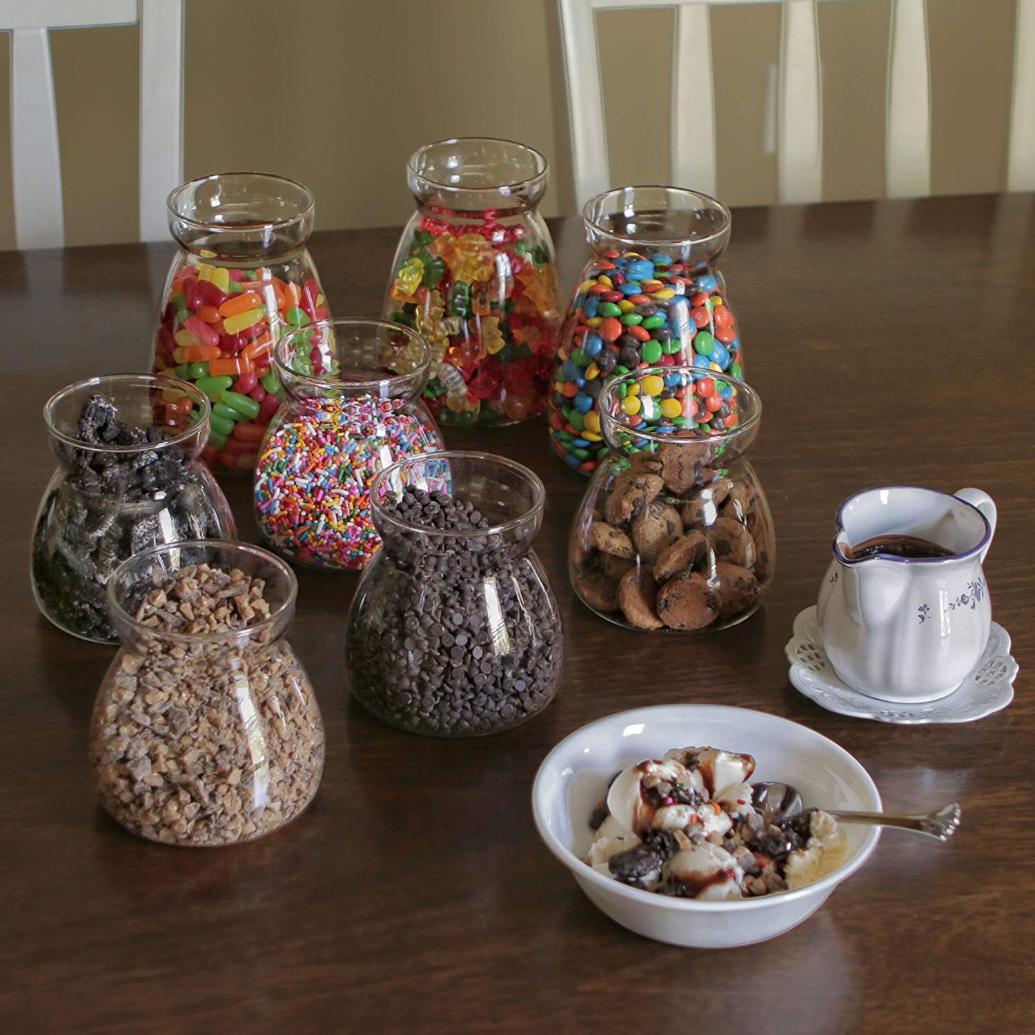 Borosilicate wide mouth huge glass jar, kitchen storage food containers