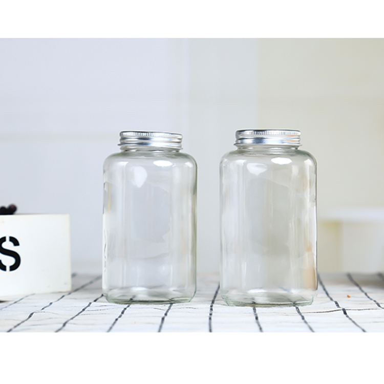 Boston Round 8Oz 16Oz Glass Bottles Cold Brew Coffee Kombucha Ice Coffee Glass Bottle With Screw Cap