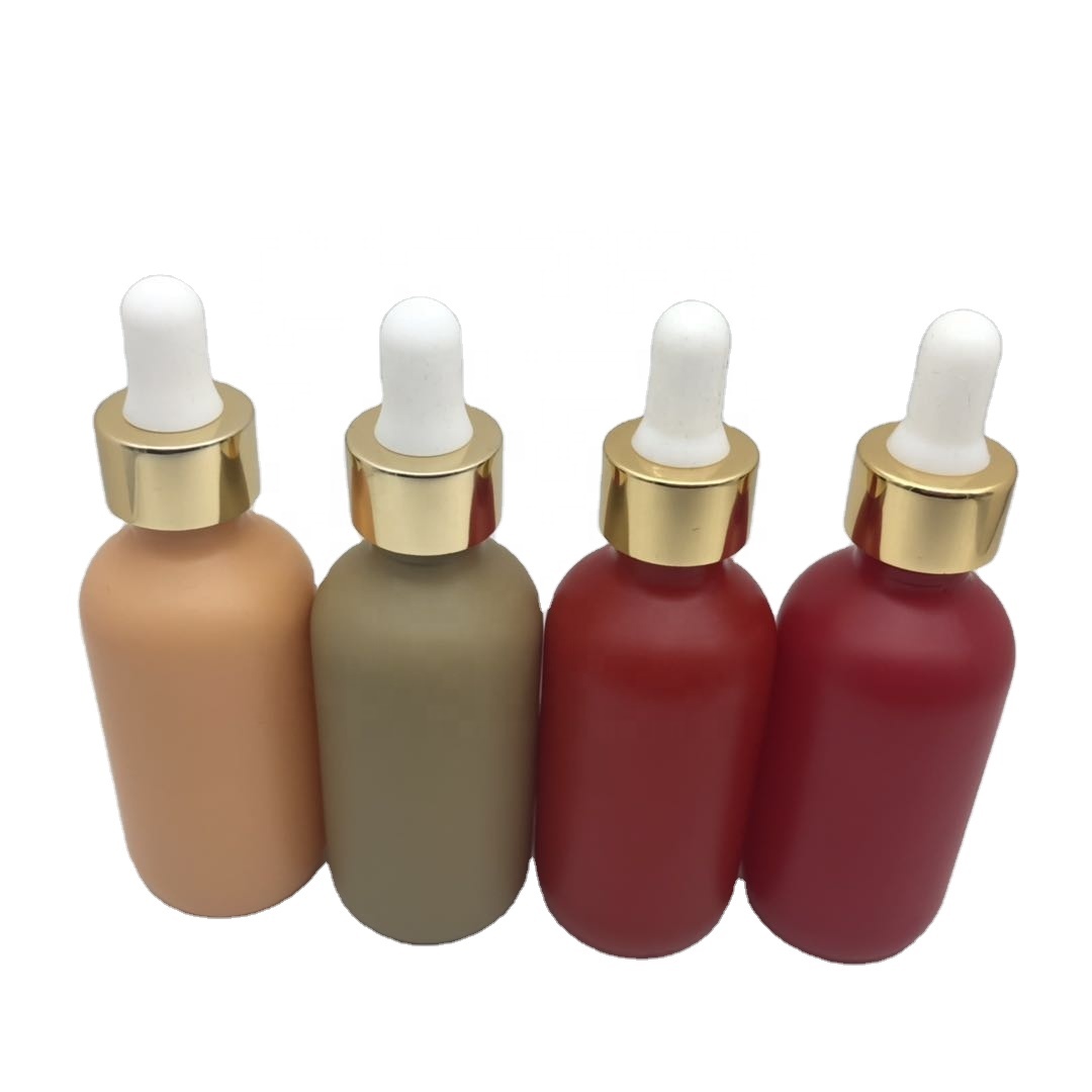 Boston Round Empty Glass Serum Bottles With Dropper Made In China