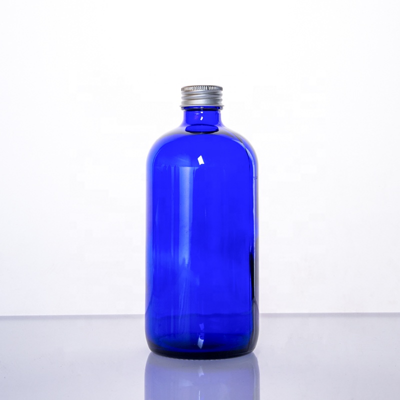Boston Round Glass Bottle Beverage Glass Bottle Manufacturer 500ml Foam Pump Bottle