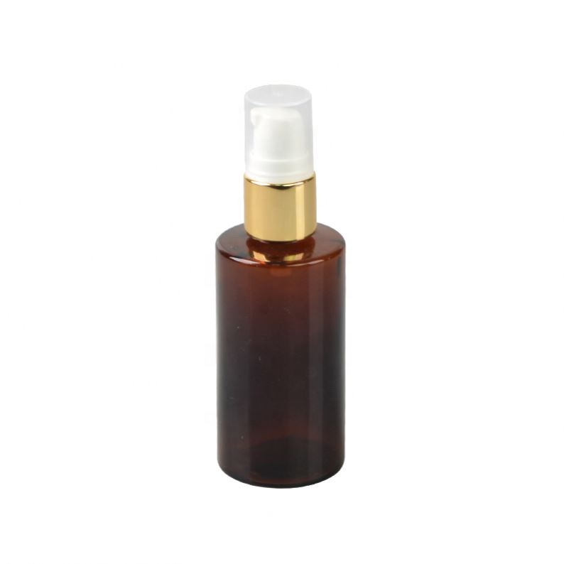 Boston Round Glass Bottle Jar New Arrival 250 Ml Amber Skin Care Cream PET Cosmetic Packing Customized Injection AQL2.5 CN;JIA