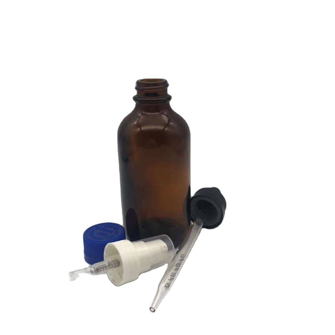 Boston Round Glass Dropper Bottle For Essential Oil Serum 15ml ,30ml,60ml