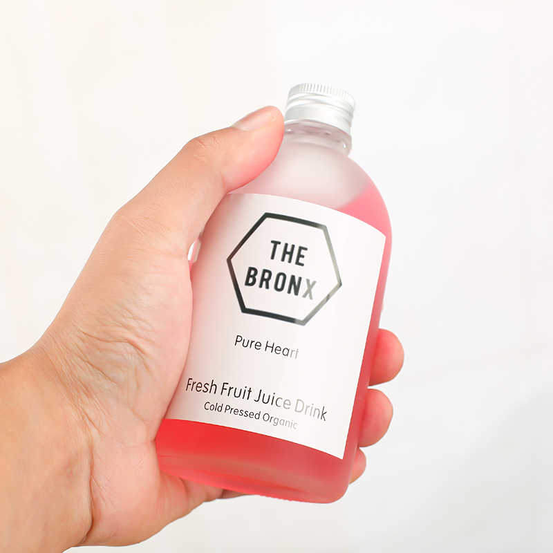 Boston Round Juice Bottle Manufacturers Empty Clear Milk Bottle Glass With Aluminium Screw Cap