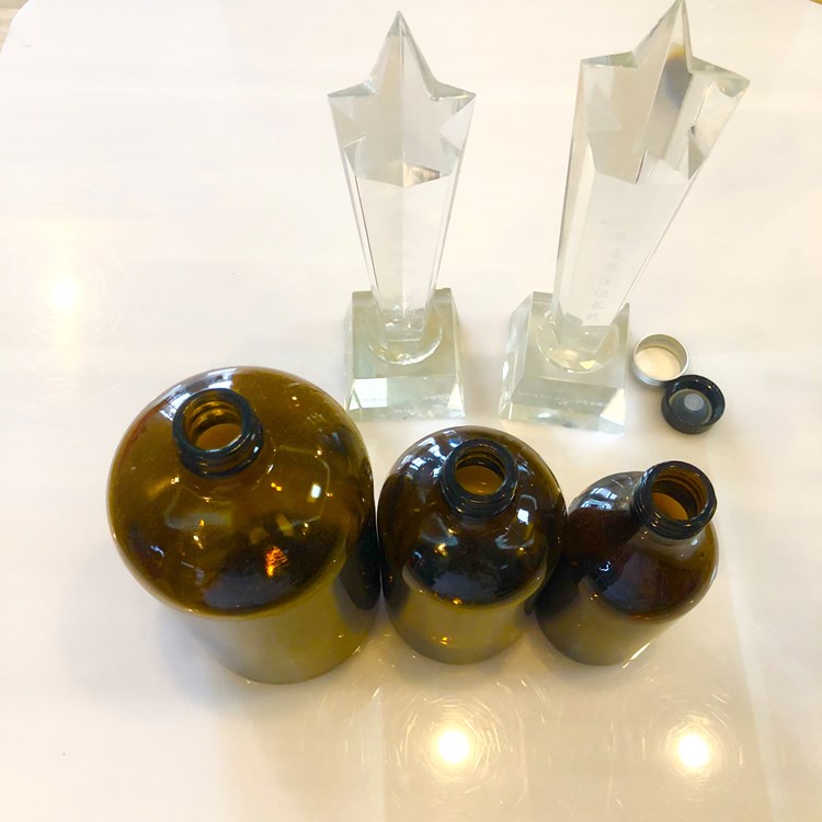 Boston amber essential oil glass bottle with plastic lid 15ml 50ml 100ml 500ml 1L