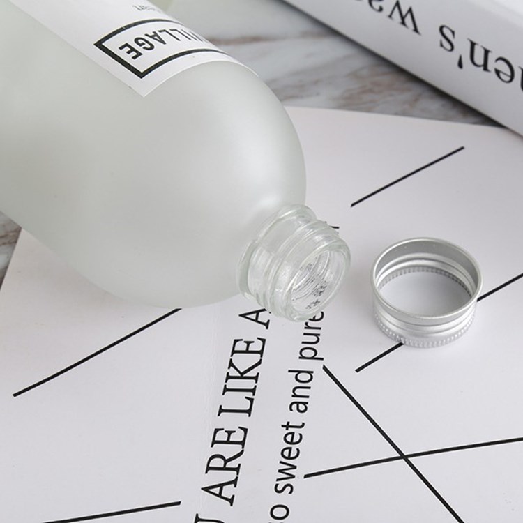 Boston round 500ml empty cold brew coffee glass bottle with aluminum lid for kombucha juice drinks beverages tea