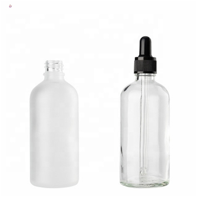 Boston round graduated 2oz 4oz 30ml glass dropper bottles 15ml clear