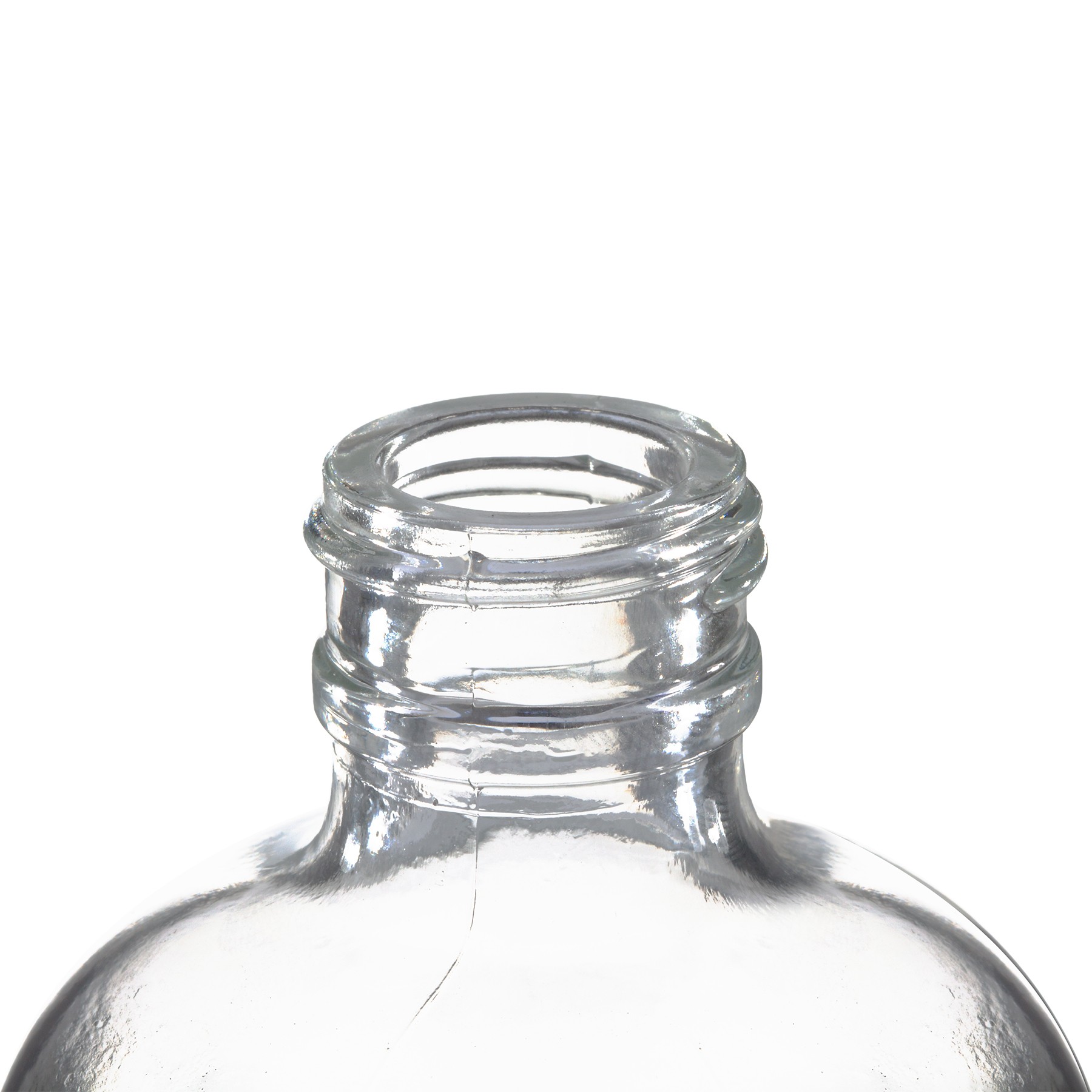 Botellas De Vidrio Para Leche 8 oz. 240Ml Clear Boston Round Glass Bottle