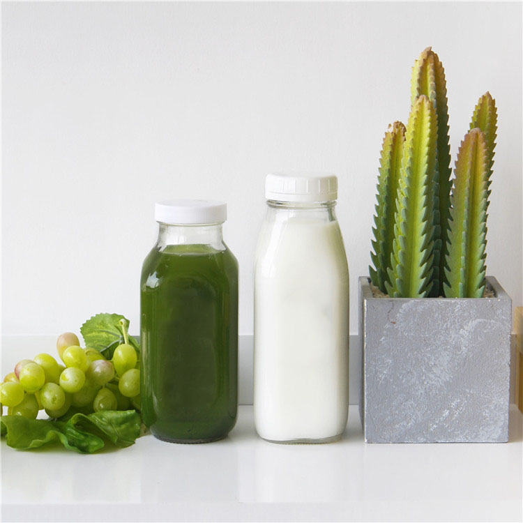 Bottle Set 250 ml 500 ml 1000 ml 8 oz 16 oz 32 oz French Square Glass Bottle