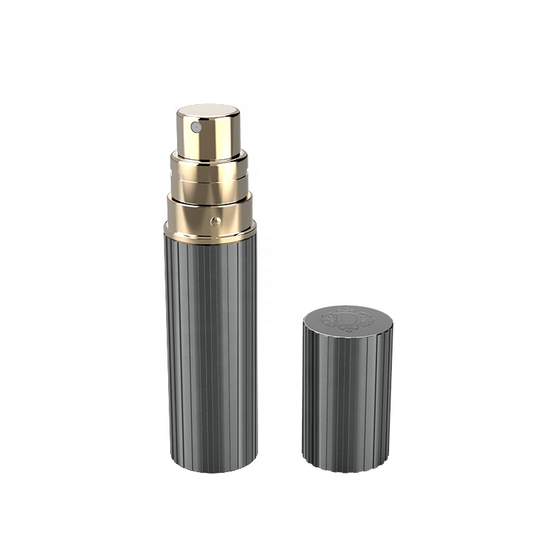 Bottle Wholesale Black Spray Aluminium Body Clear Refilled Personalised 10ml Roll On Empty Perfume Bottles