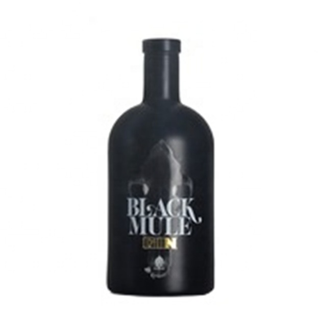 Bottles Black Color 500ml 700ml  Cork Top Custom Empty Oslo Whisky Tequila Brandy Liquor Spirit Wine Vodka Gin Glass Bottle
