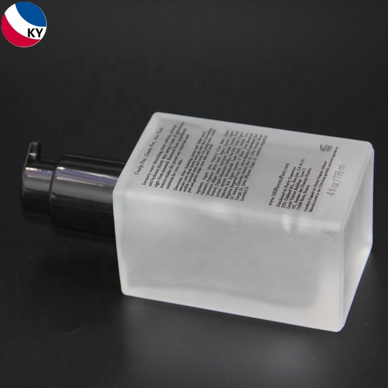 Bottles Frosted Glass 120ML 150ml PUMP Sprayer Frost Skin Care Cream Personal Care with Pump 4 Oz