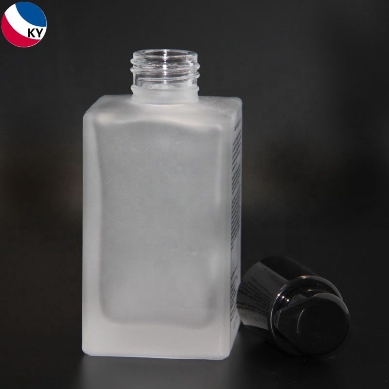 Bottles Frosted Glass 120ML 150ml PUMP Sprayer Frost Skin Care Cream Personal Care with Pump 4 Oz