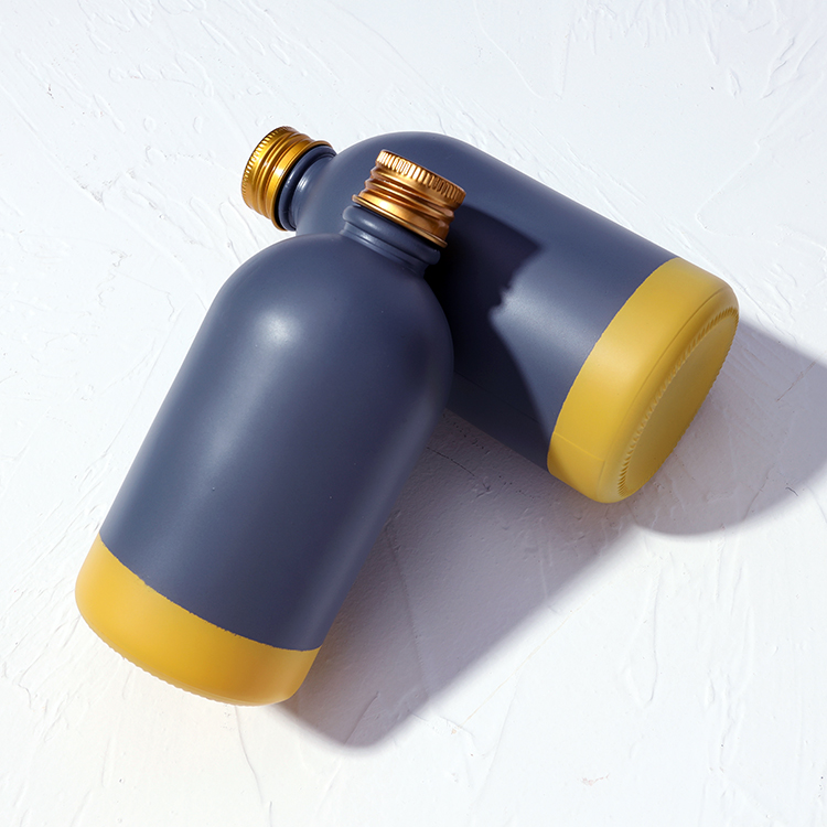 Bottles supplier Eco Friendly 16oz Glass Bottle 500ml Matte Black Bottles With Screw Cap For Coffee Beverage