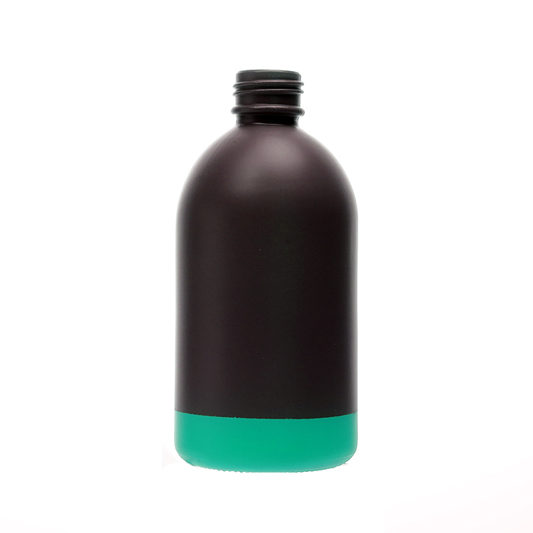 Bottles supplier Eco Friendly 16oz Glass Bottle 500ml Matte Black Bottles With Screw Cap For Coffee Beverage