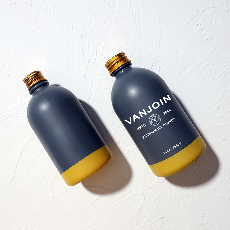 Bottles supplier Eco Friendly 16oz Glass Bottle 500ml Matte Black Bottles With Screw Cap For Coffee Beverage