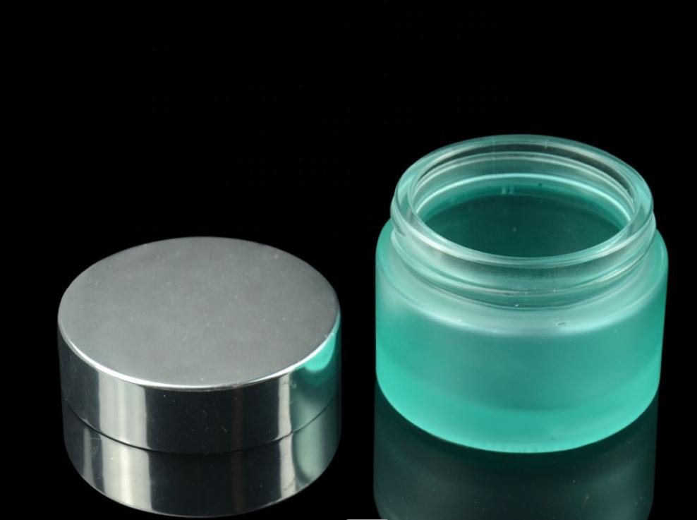 Boutique in stock amber wide mouth cosmetic cream glass bottle black cover 30 grams