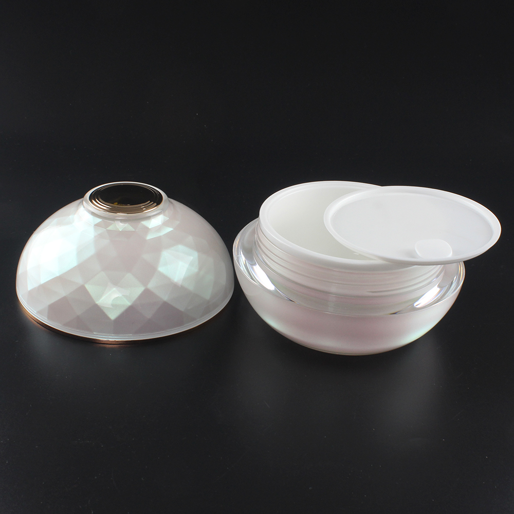 Bowl Shape Cream Acrylic JA313X Jar, 30g 50g 120g Skin Cream Package