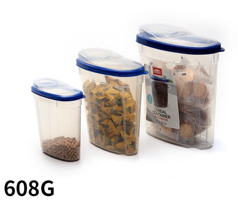 Bpa Free Plastic Airtight Large Dry Food Cereal Storage Containers Set