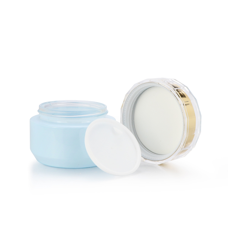 Brand new 20ml 30ml 50ml frosted custom 100ml cosmetic cream glass glas jars with Lid