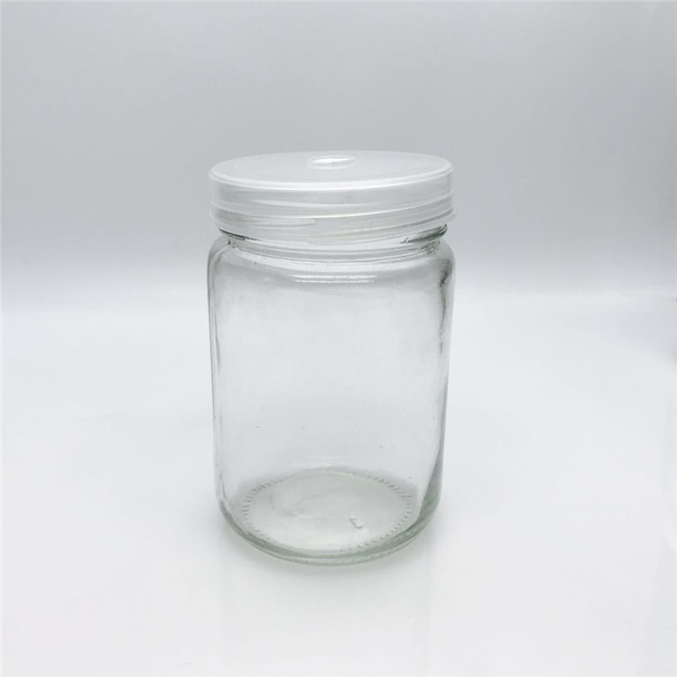 Breathable wholesale custom plant wide mouth 240ml tissue culture glass bottle